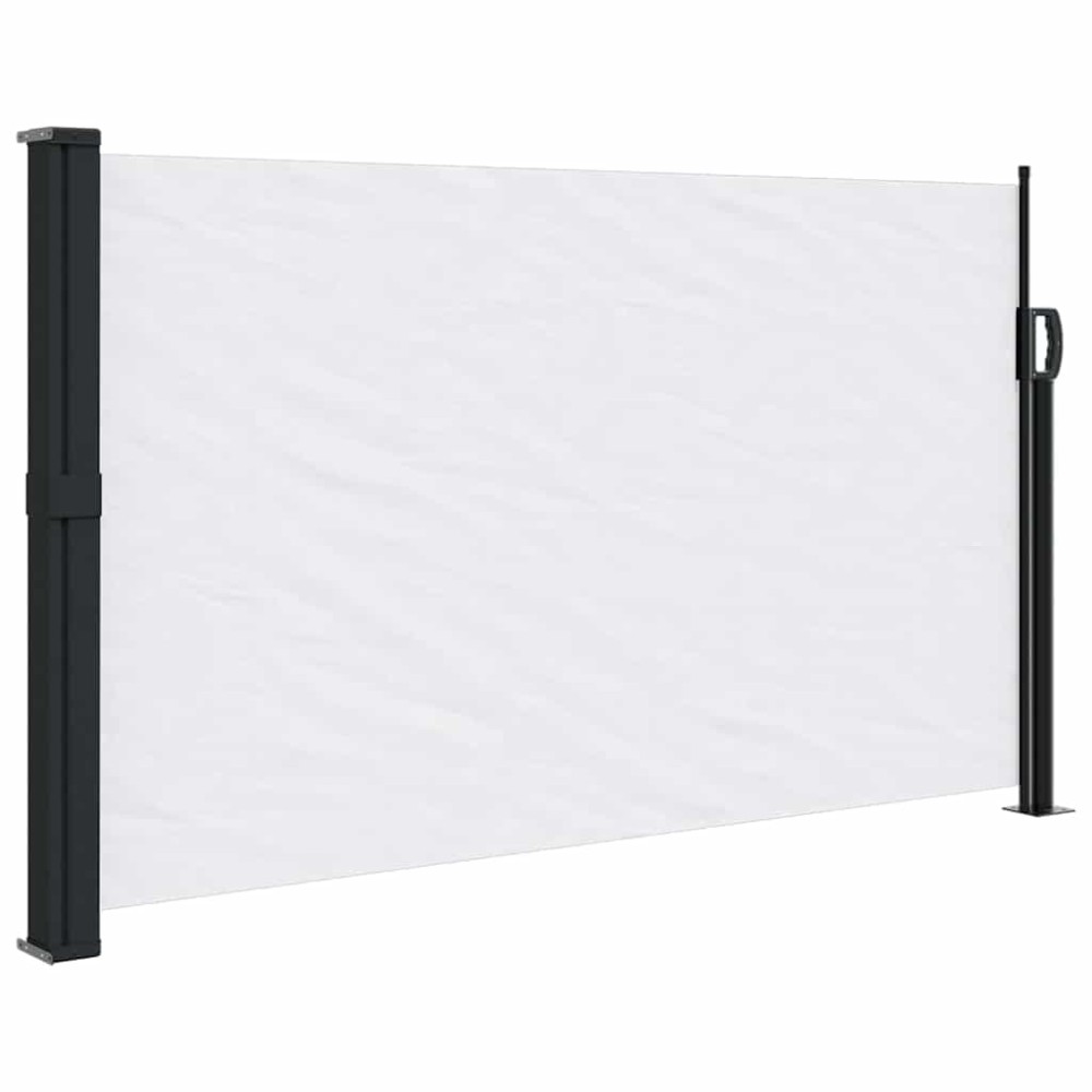 vidaXL Copertina laterală retractabilă, alb, 120x500 cm