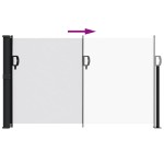 vidaXL Copertina laterală retractabilă, alb, 120x500 cm vidaXL Copertina laterală retractabilă, alb, 120x500 cm