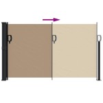vidaXL Copertina laterală retractabilă, gri taupe, 120x500 cm vidaXL Copertina laterală retractabilă, gri taupe, 120x500 cm