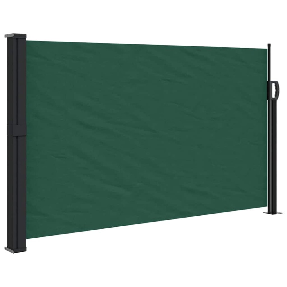 vidaXL Copertina laterală retractabilă, verde închis, 120x500 cm