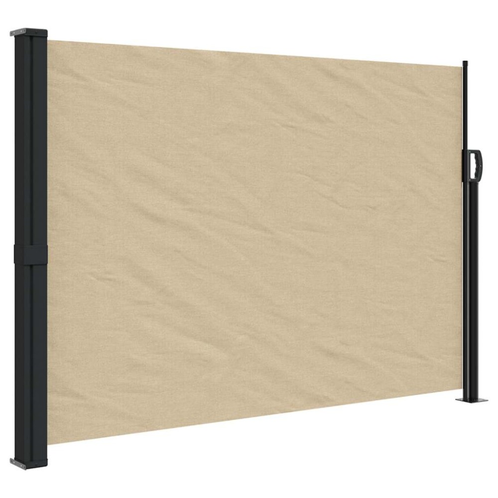 vidaXL Copertina laterală retractabilă, bej, 140x500 cm