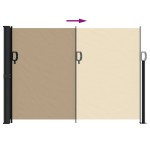 vidaXL Copertina laterală retractabilă, bej, 140x500 cm vidaXL Copertina laterală retractabilă, bej, 140x500 cm