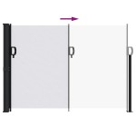 vidaXL Copertina laterală retractabilă, alb, 140x500 cm vidaXL Copertina laterală retractabilă, alb, 140x500 cm