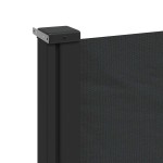 vidaXL Copertina laterală retractabilă, negru, 160x500 cm