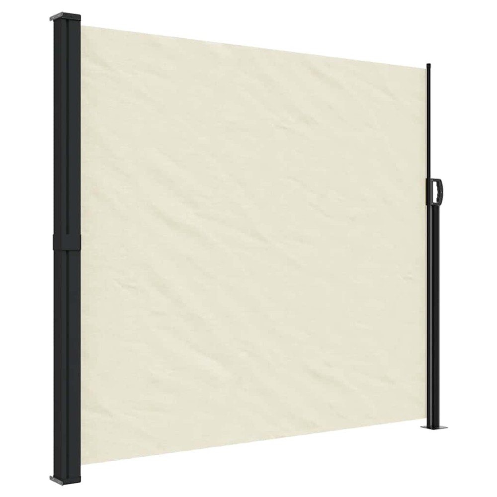 vidaXL Copertina laterală retractabilă, crem, 180x500 cm