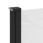 vidaXL Copertina laterală retractabilă, alb, 180x500 cm vidaXL Copertina laterală retractabilă, alb, 180x500 cm