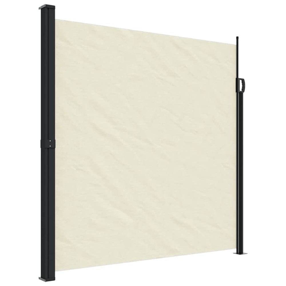 vidaXL Copertina laterală retractabilă, crem, 200x500 cm