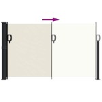 vidaXL Copertină laterală retractabilă, crem, 120 x 600 cm vidaXL Copertină laterală retractabilă, crem, 120 x 600 cm