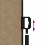 vidaXL Copertină laterală retractabilă, gri taupe, 120 x 600 cm vidaXL Copertină laterală retractabilă, gri taupe, 120 x 600 cm