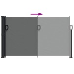 vidaXL Copertină laterală retractabilă, antracit, 120 x 600 cm
