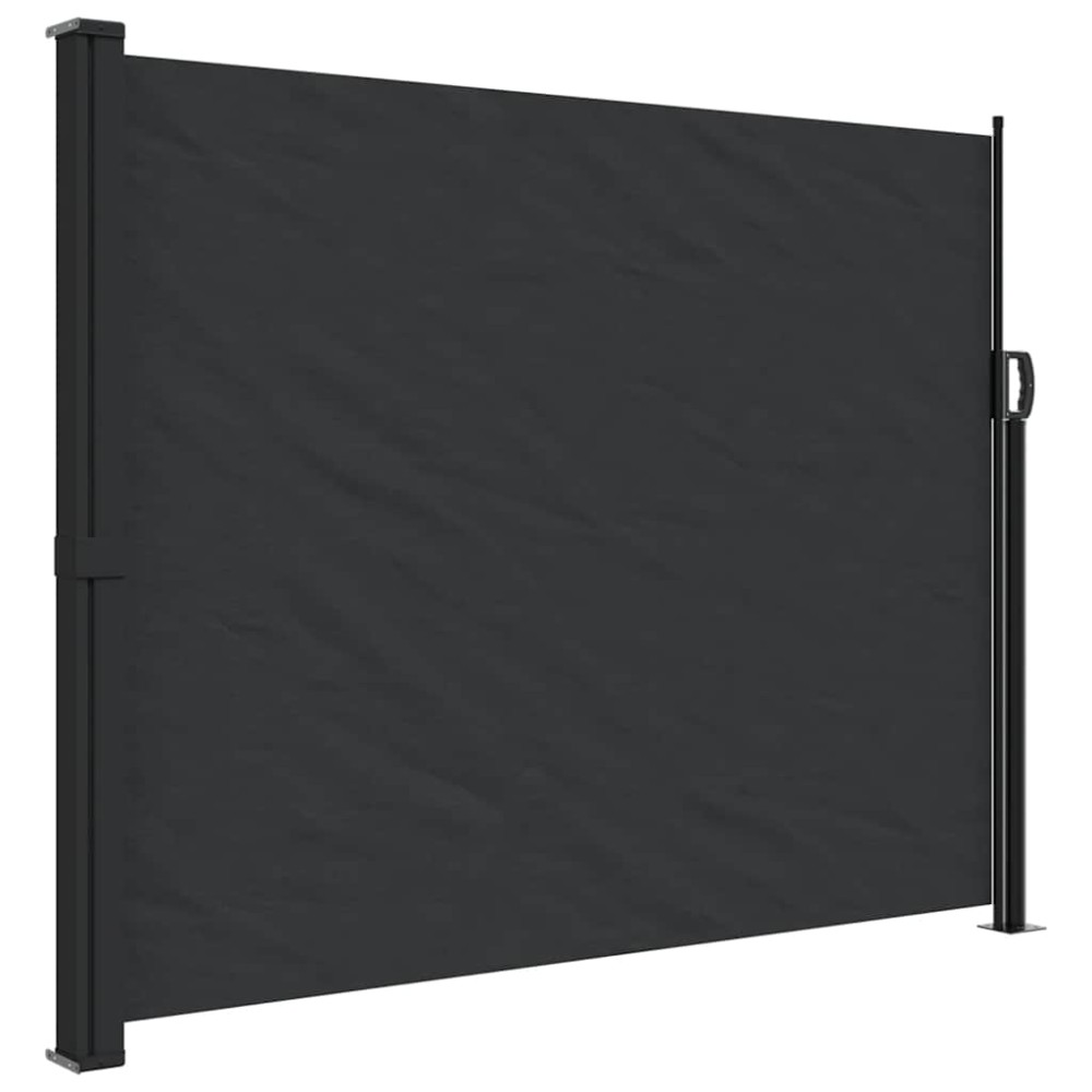 vidaXL Copertină laterală retractabilă, negru, 160 x 600 cm