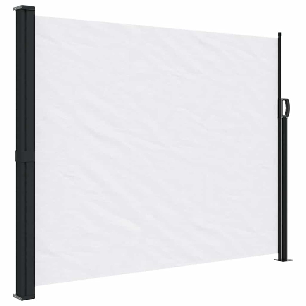 vidaXL Copertină laterală retractabilă, alb, 160 x 600 cm