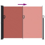 vidaXL Copertină laterală retractabilă, teracotă, 160 x 600 cm