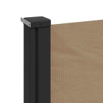 vidaXL Copertină laterală retractabilă, gri taupe, 160 x 600 cm vidaXL Copertină laterală retractabilă, gri taupe, 160 x 600 cm