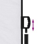 vidaXL Copertină laterală retractabilă, alb, 180x600 cm vidaXL Copertină laterală retractabilă, alb, 180x600 cm