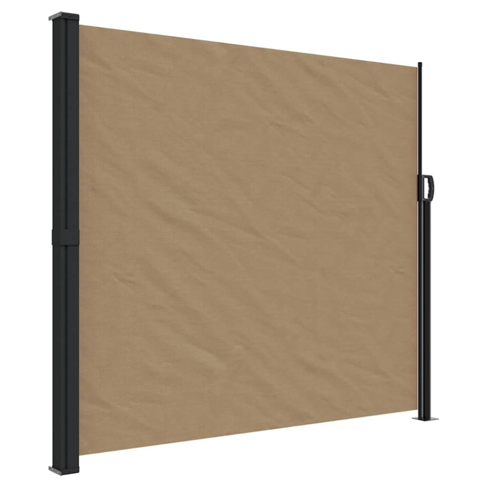 vidaXL Copertină laterală retractabilă, gri taupe, 180x600 cm