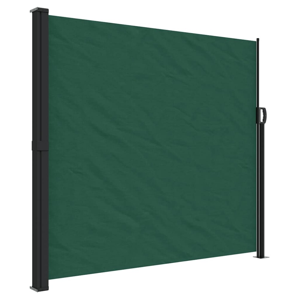 vidaXL Copertină laterală retractabilă, verde închis, 180x600 cm