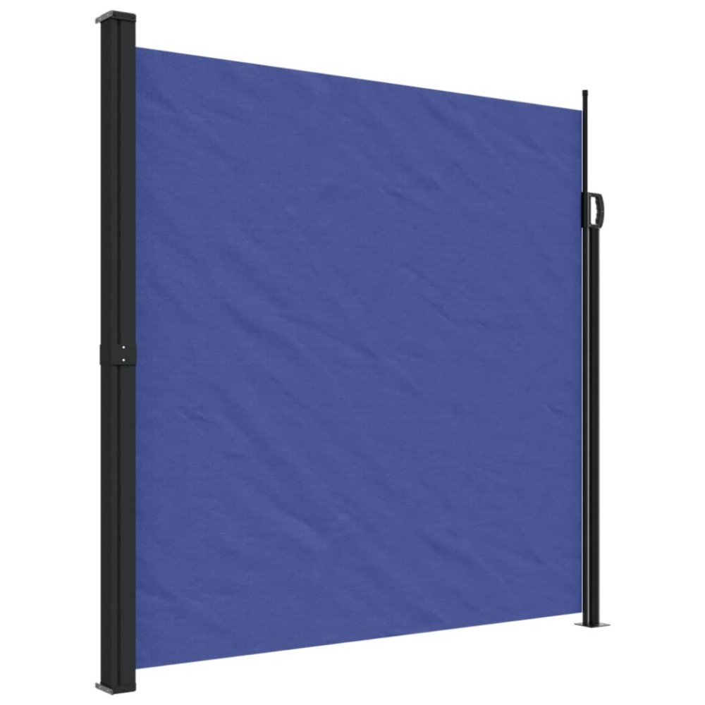 vidaXL Copertină laterală retractabilă, albastru, 200x600 cm