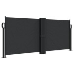 vidaXL Copertină laterală retractabilă, negru, 100 x 600 cm vidaXL Copertină laterală retractabilă, negru, 100 x 600 cm
