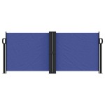 vidaXL Copertină laterală retractabilă, albastru, 100 x 600 cm vidaXL Copertină laterală retractabilă, albastru, 100 x 600 cm