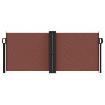 vidaXL Copertină laterală retractabilă, maro, 100 x 600 cm vidaXL Copertină laterală retractabilă, maro, 100 x 600 cm