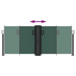 vidaXL Copertină laterală retractabilă, verde închis, 100 x 600 cm