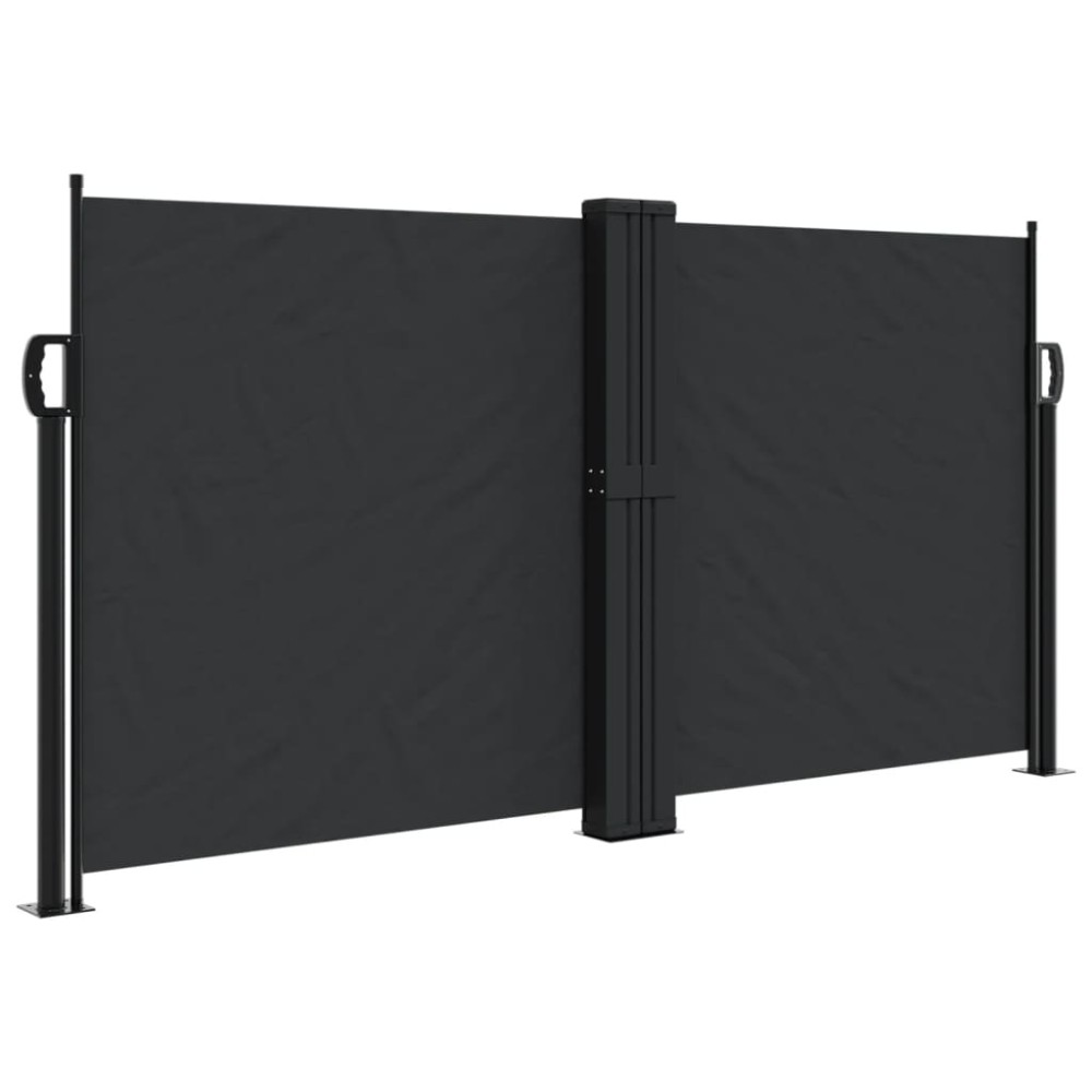 vidaXL Copertină laterală retractabilă, negru, 120 x 600 cm