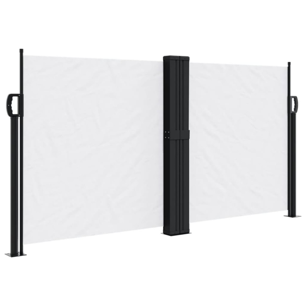 vidaXL Copertină laterală retractabilă, alb, 120 x 600 cm