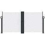 vidaXL Copertină laterală retractabilă, alb, 120 x 600 cm vidaXL Copertină laterală retractabilă, alb, 120 x 600 cm