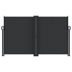 vidaXL Copertină laterală retractabilă, negru, 140x600 cm