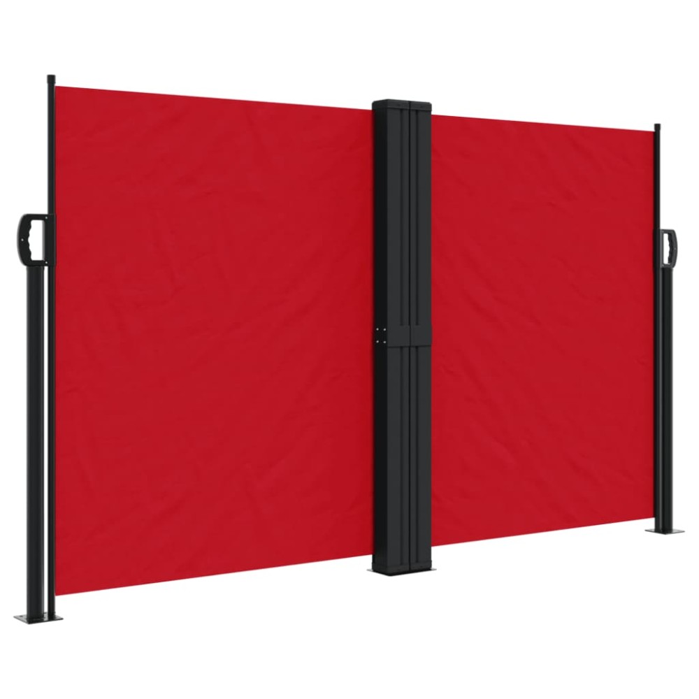 vidaXL Copertină laterală retractabilă, roșu, 140x600 cm