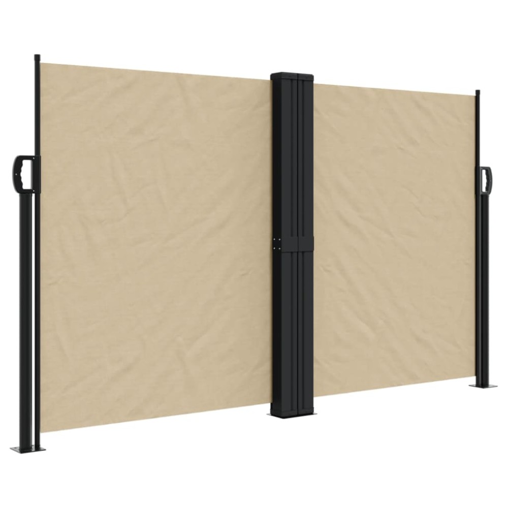 vidaXL Copertină laterală retractabilă, bej, 140x600 cm