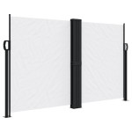 vidaXL Copertină laterală retractabilă, alb, 140x600 cm vidaXL Copertină laterală retractabilă, alb, 140x600 cm