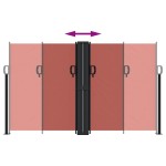 vidaXL Copertină laterală retractabilă, teracotă, 140x600 cm