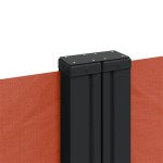 vidaXL Copertină laterală retractabilă, teracotă, 140x600 cm