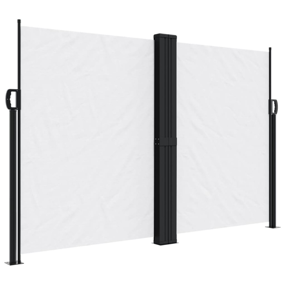 vidaXL Copertină laterală retractabilă, alb, 160 x 600 cm