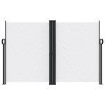 vidaXL Copertină laterală retractabilă, alb, 160 x 600 cm vidaXL Copertină laterală retractabilă, alb, 160 x 600 cm