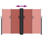 vidaXL Copertină laterală retractabilă, teracotă, 160 x 600 cm