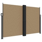 vidaXL Copertină laterală retractabilă, gri taupe, 160 x 600 cm vidaXL Copertină laterală retractabilă, gri taupe, 160 x 600 cm