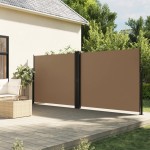vidaXL Copertină laterală retractabilă, gri taupe, 160 x 600 cm vidaXL Copertină laterală retractabilă, gri taupe, 160 x 600 cm