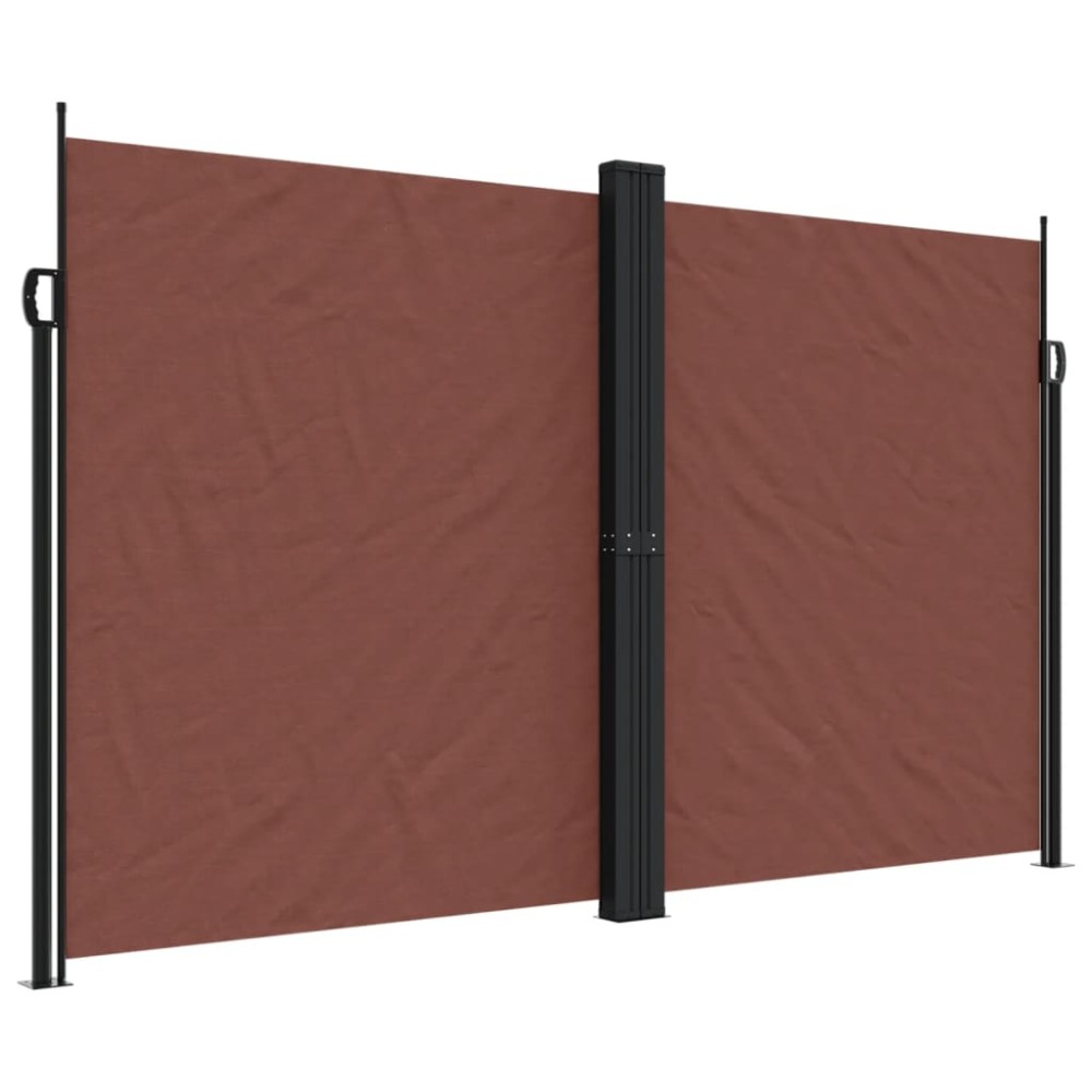 vidaXL Copertină laterală retractabilă, maro, 200x600 cm