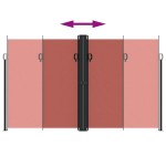 vidaXL Copertină laterală retractabilă, teracotă, 200x600 cm