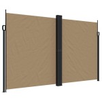 vidaXL Copertină laterală retractabilă, gri taupe, 200x600 cm vidaXL Copertină laterală retractabilă, gri taupe, 200x600 cm