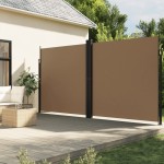 vidaXL Copertină laterală retractabilă, gri taupe, 200x600 cm vidaXL Copertină laterală retractabilă, gri taupe, 200x600 cm