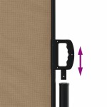 vidaXL Copertină laterală retractabilă, gri taupe, 200x600 cm vidaXL Copertină laterală retractabilă, gri taupe, 200x600 cm
