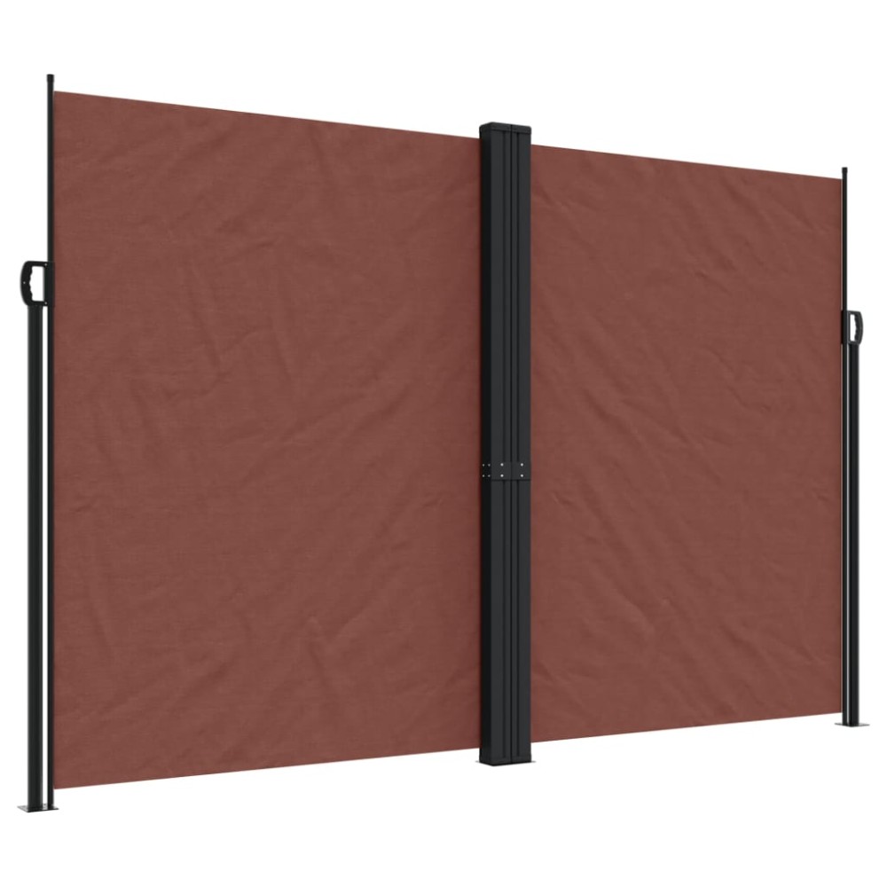 vidaXL Copertină laterală retractabilă, maro, 220x600 cm