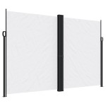vidaXL Copertină laterală retractabilă, alb, 220x600 cm vidaXL Copertină laterală retractabilă, alb, 220x600 cm