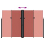 vidaXL Copertină laterală retractabilă, teracotă, 220x600 cm