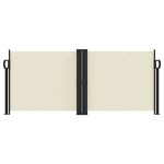 vidaXL Copertină laterală retractabilă, crem, 100 x 1000 cm vidaXL Copertină laterală retractabilă, crem, 100 x 1000 cm
