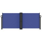vidaXL Copertină laterală retractabilă, albastru, 100 x 1000 cm vidaXL Copertină laterală retractabilă, albastru, 100 x 1000 cm